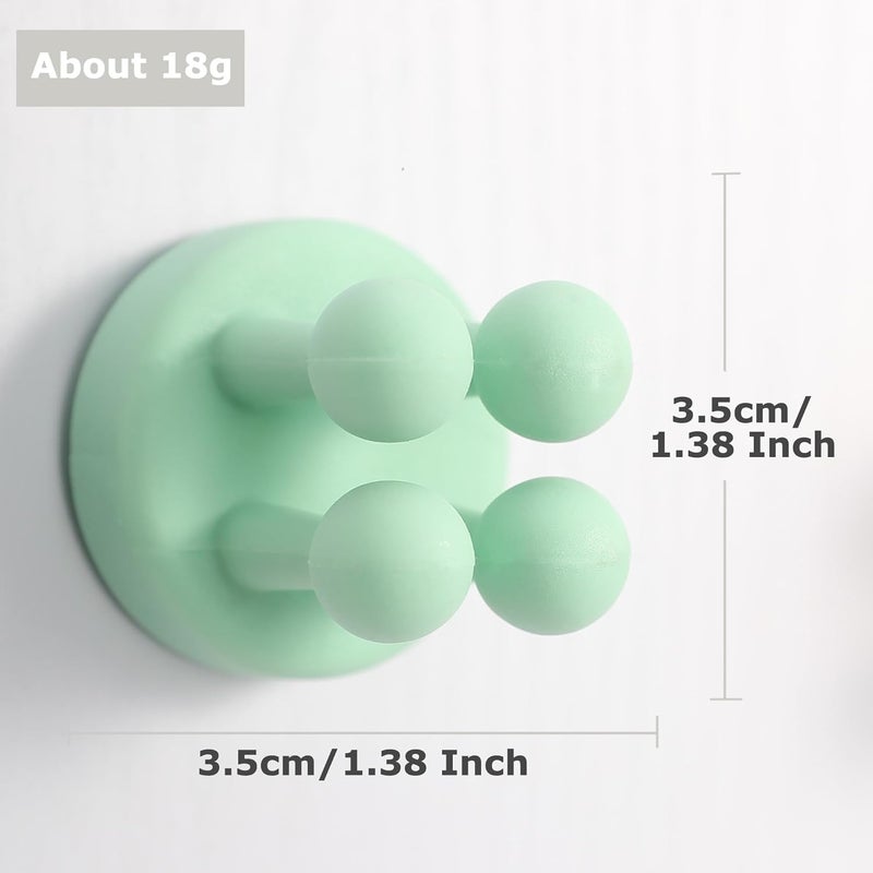 XoYoZo 4 pcs Silicone Toothbrush Holder Multi-Function Hook Waterproof self Adhesive Single Toothbrush Hook Plug Holder for Wall for Hanging Bathroom Kitchen Living Room Office - Image 4